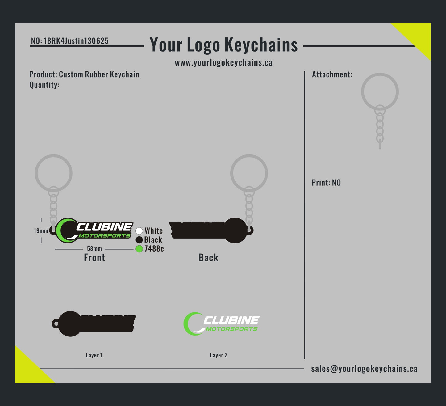 Custom rubber keychain-18RK4Justin130625