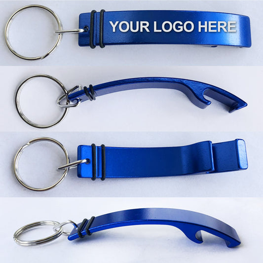 Custom Medium Aluminum Bottle Opener Keychain