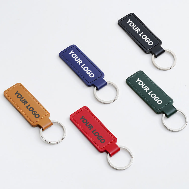 Custom Leather Keychain-Rectangular