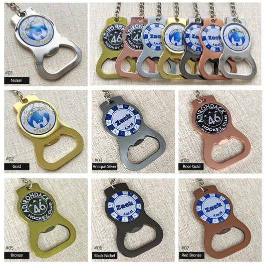 Custom Zinc Alloy Opener Keychains