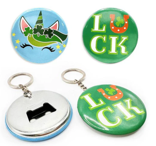 Personalized Metal Tin Bottle Opener Keychain