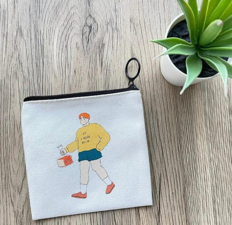 Custom Canvas Wallet