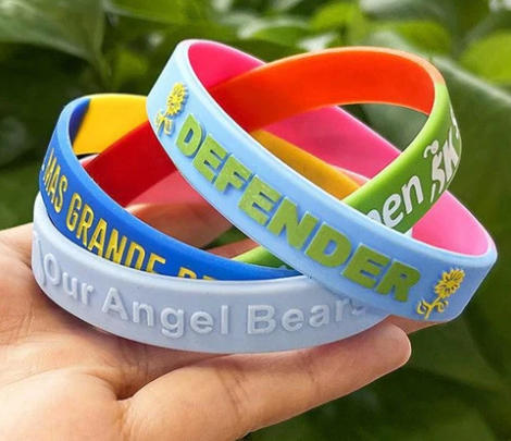 Custom Segmented Silicone Wristbands