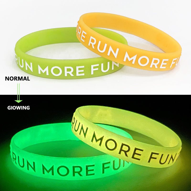 Custom Glow-in-the-Dark Silicone Wristbands