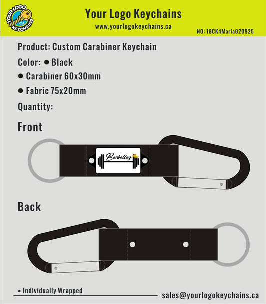 Custom Carabiner Keychain -18CK4Maria020925