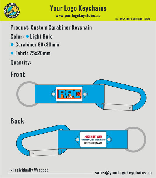 Custom Carabiner Keychain-double side-18CK4Tark Bertrand110625