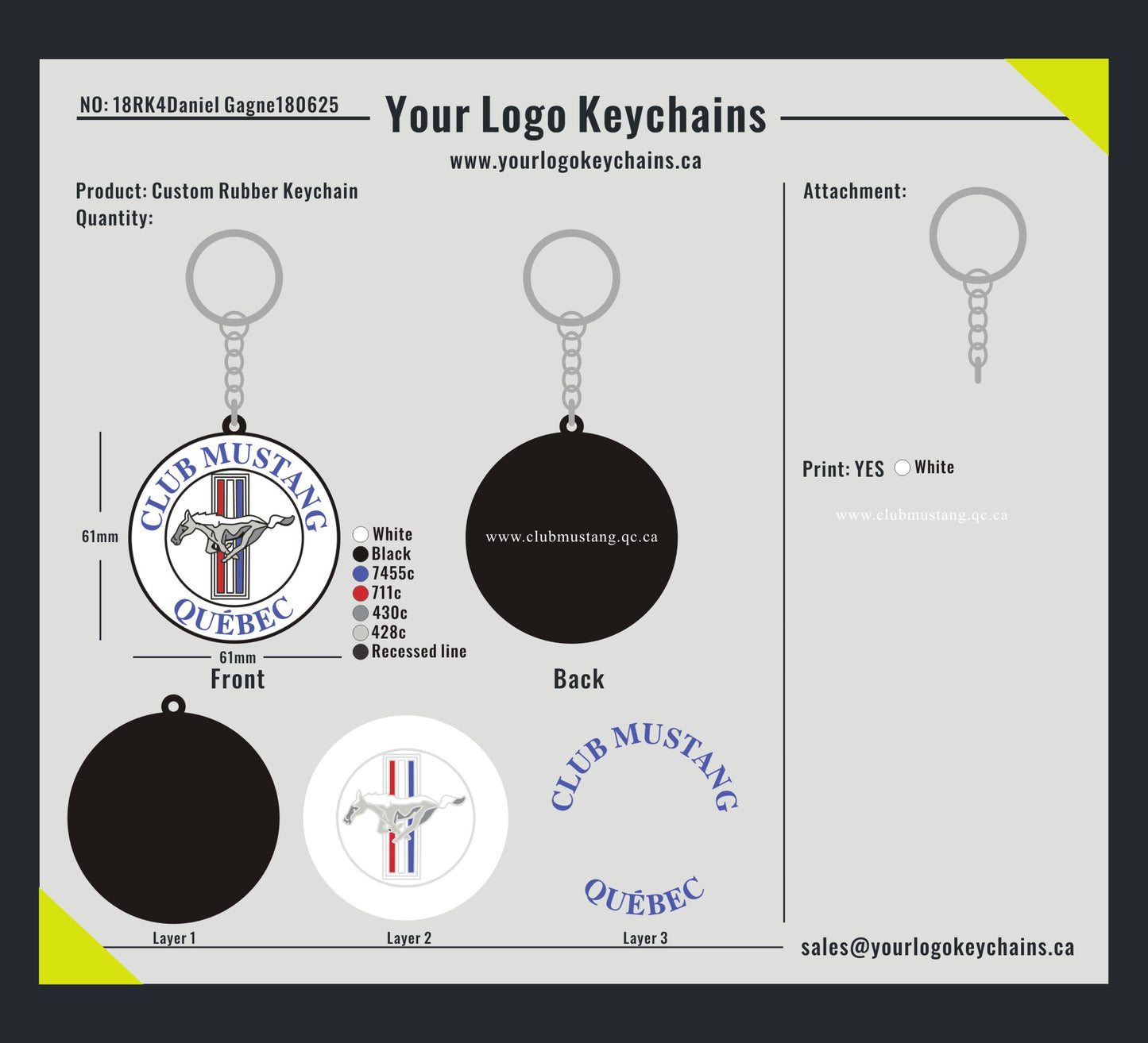 Custom rubber keychain-18RK4Daniel Gagne180625