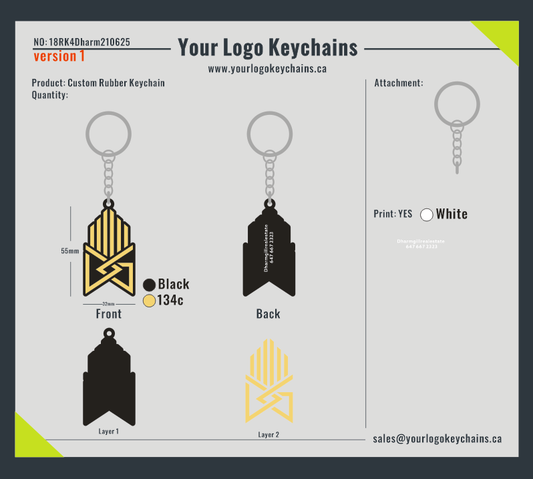 Custom Rubber  Keychain-18RK4Dharm210625
