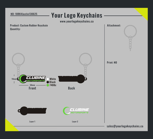 Custom rubber keychain-18RK4Justin130625