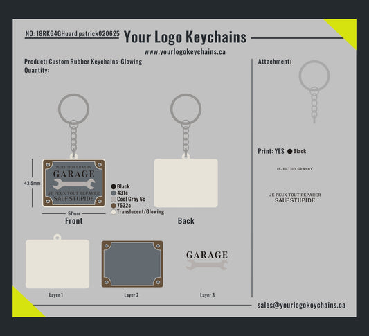 Custom Rubber Keychain-Glowing-18RKGHuard patrick020625