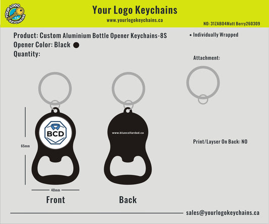 Custom Aluminium Bottle Opener Keychains-8S-31ABO4Matt Berry260309