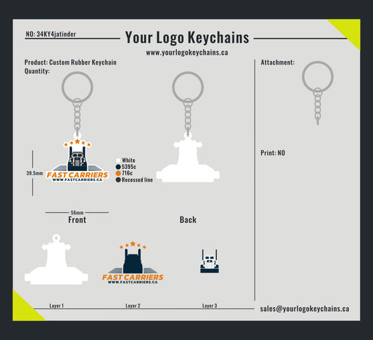 CA-3D Rubber Keychain - Double Sides-34KY4jatinder251103