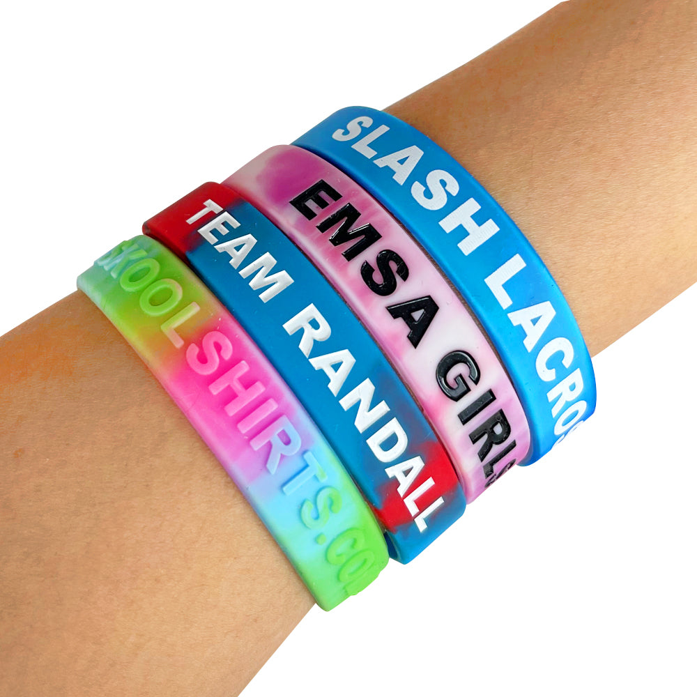 Custom Silicone Wristbands - Swirl