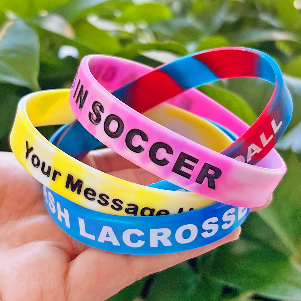 Custom Silicone Wristbands - Swirl