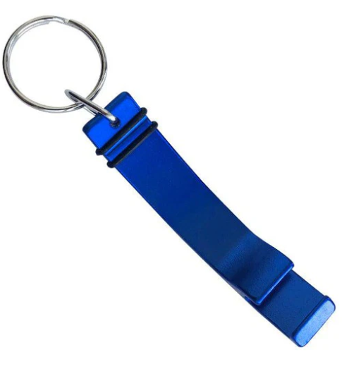 Custom Medium Aluminum Bottle Opener Keychain