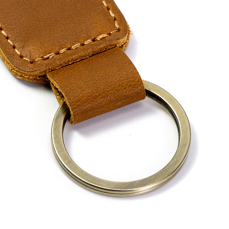 Custom Leather Keychain-Rectangular
