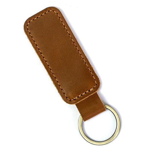 Custom Leather Keychain-Rectangular