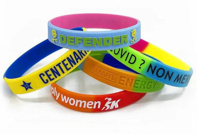 Custom Segmented Silicone Wristbands